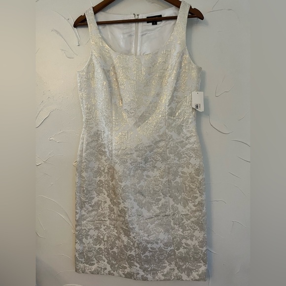 Tahari Dresses & Skirts - NWT TAHARI Arthur S Levine Champagne & Gold Formal Dress SZ 8